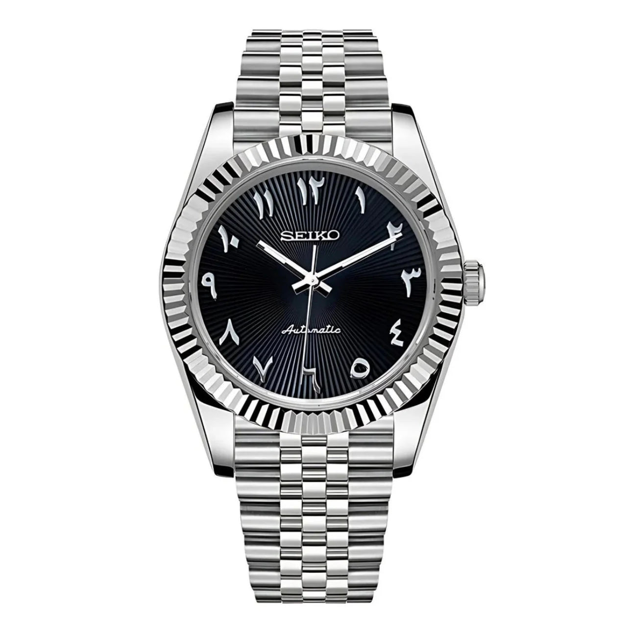 Seiko Datejust Black Dial Arabic